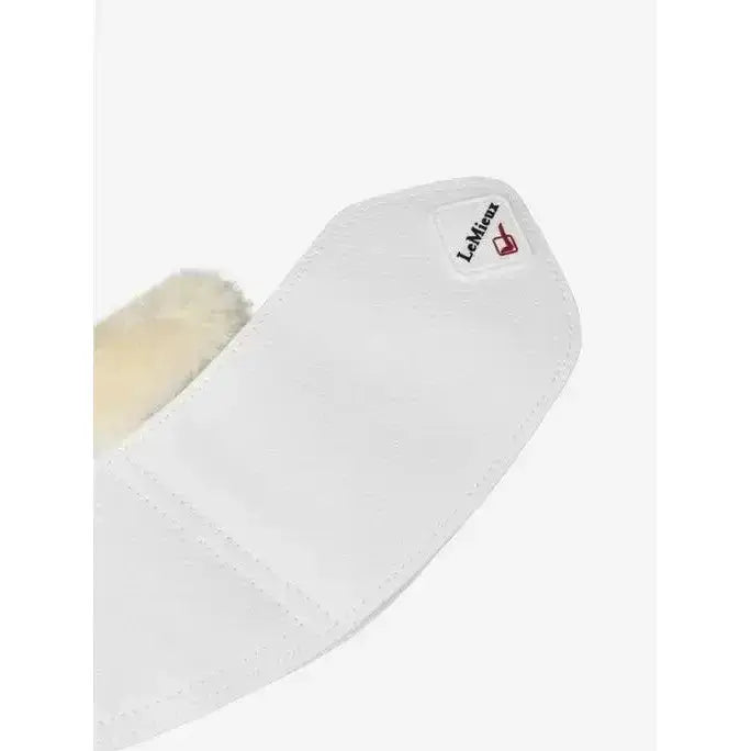 Lemieux Fleece WrapRound Over Reach Boots White-Over Reach Boots-Lemieux-Medium-White-Horsey Shopping