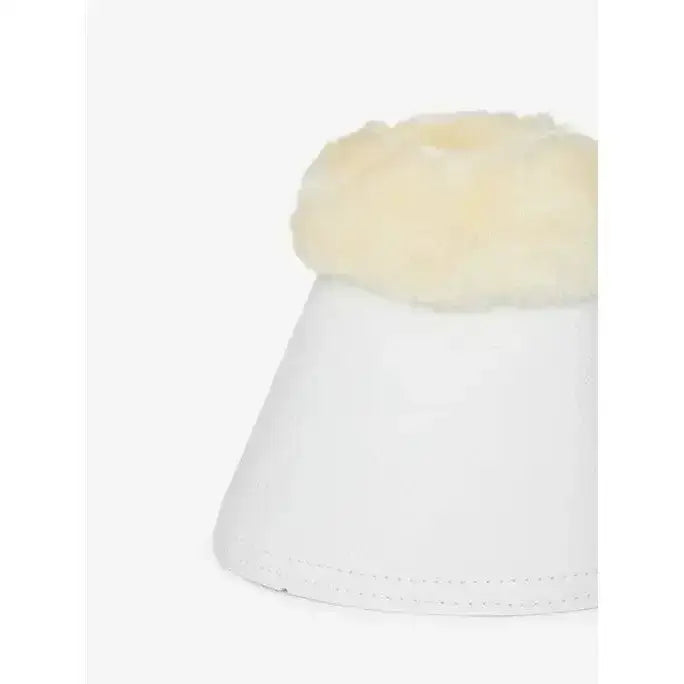 Lemieux Fleece WrapRound Over Reach Boots White-Over Reach Boots-Lemieux-Medium-White-Horsey Shopping