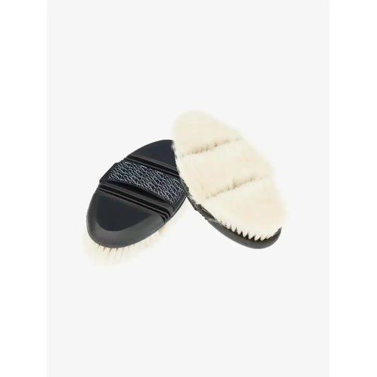 Lemieux Flexi Goat Hair Body Brush Black-Body Brushes-Lemieux-Black-Horsey Shopping