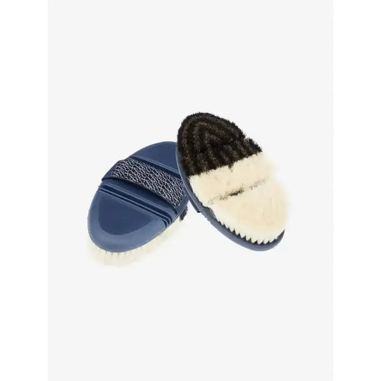 Lemieux Flexi Half & Half Finishing Brush Navy-Body Brushes-Lemieux-One Size-Navy-Horsey Shopping