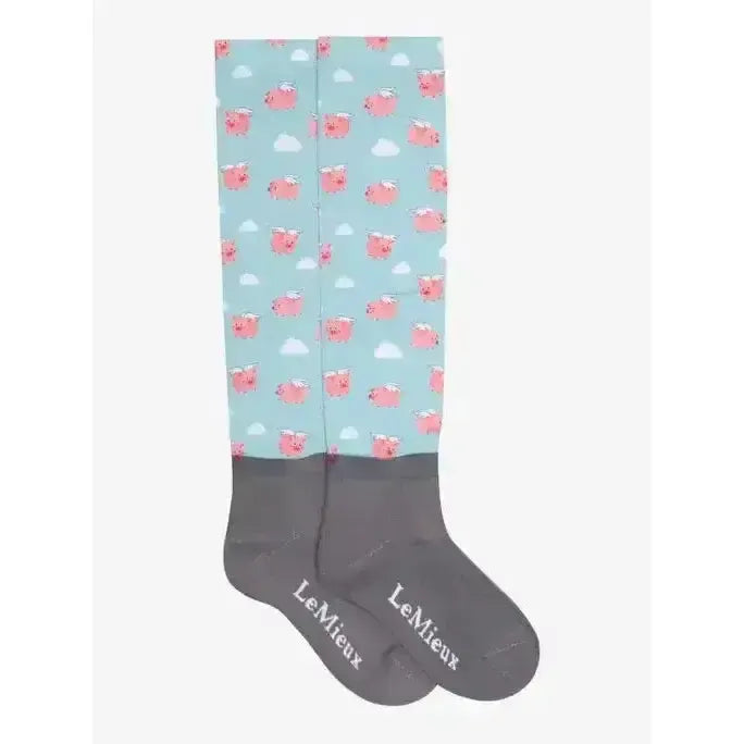 Lemieux Footsie Socks Flying Pigs-Riding Socks-Lemieux-Flying Pigs-Adult-Horsey Shopping