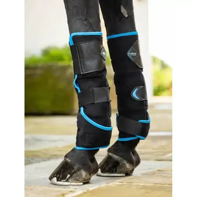 Lemieux Freeze Flow Ice Boot Front Black-Therapy Boots-Lemieux-One Size-Black-Horsey Shopping