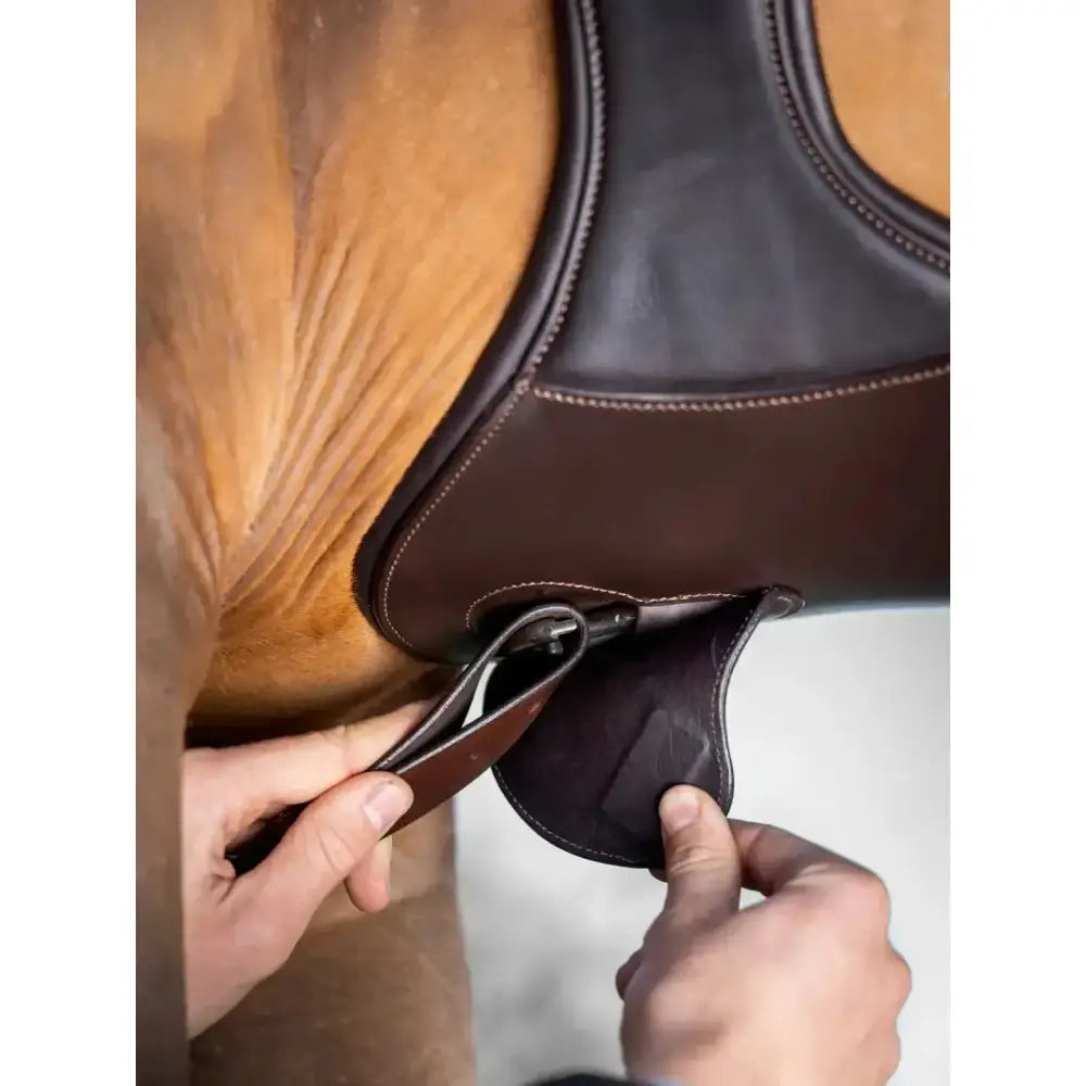 Lemieux Gel-Tek Anatomic Long Stud Girth with Magnet Brown-Stud Girths-Lemieux-105cm-Brown-Horsey Shopping