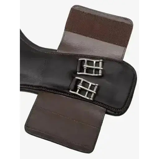 Lemieux Gel-Tek Anatomic Short Stud Girth with Magnet Brown-Stud Girths-Lemieux-45cm-Brown-Horsey Shopping