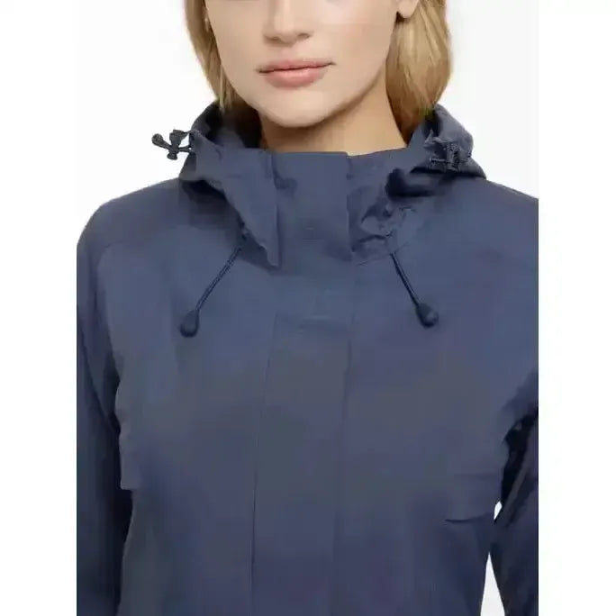 Lemieux Grace Long Rain Jacket Dusk Blue-Outdoor Coats & Jackets-Lemieux-Dusk Blue-UK 6-Horsey Shopping