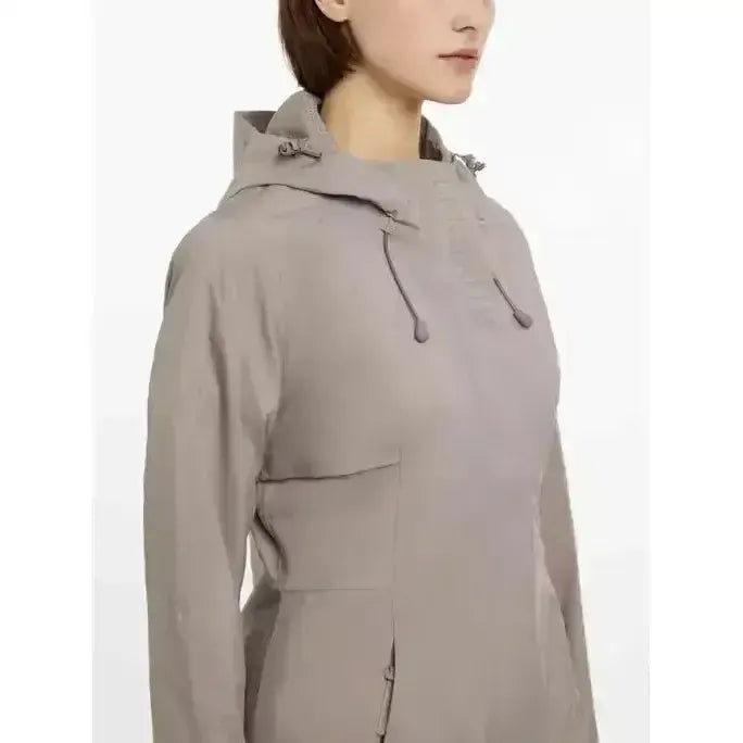 Lemieux Grace Long Rain Jacket Pecan-Outdoor Coats & Jackets-Lemieux-Pecan-UK 6-Horsey Shopping