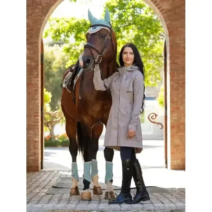 Lemieux Grace Long Rain Jacket Pecan-Outdoor Coats & Jackets-Lemieux-Pecan-UK 6-Horsey Shopping
