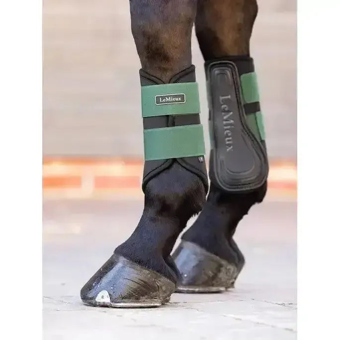 Lemieux Grafter Brushing Boot Hunter Green-Brushing Boots-Lemieux-Small-Hunter Green-Horsey Shopping