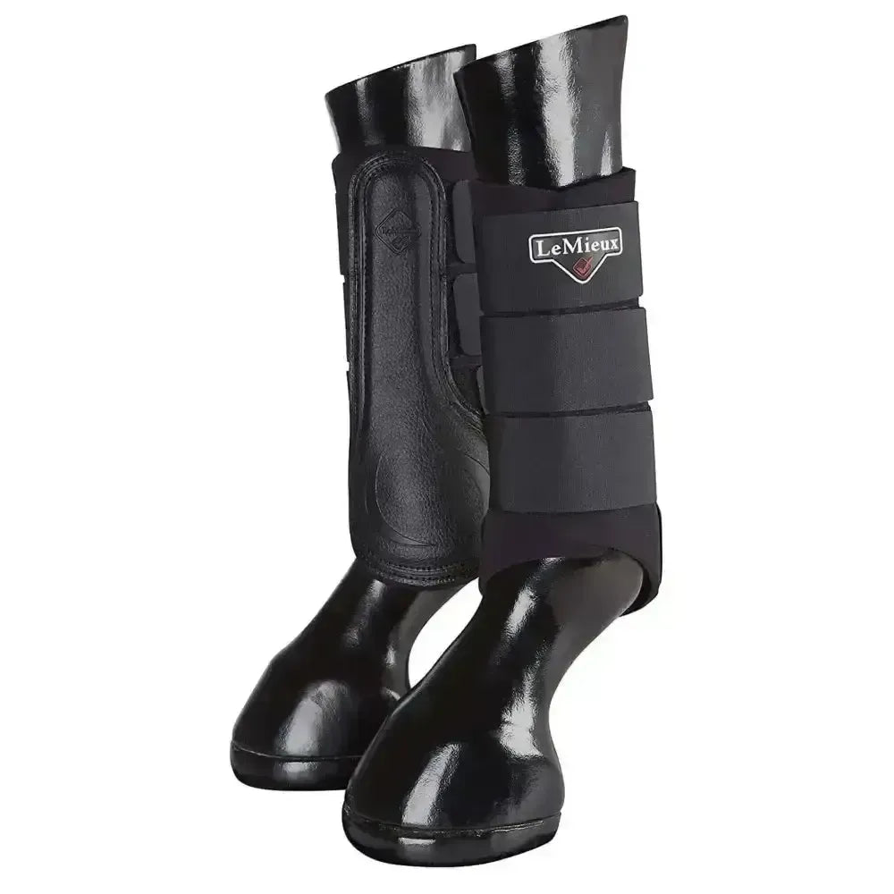 Lemieux Grafter Brushing Boots Black-Brushing Boots-Lemieux-Medium X Wide-Horsey Shopping