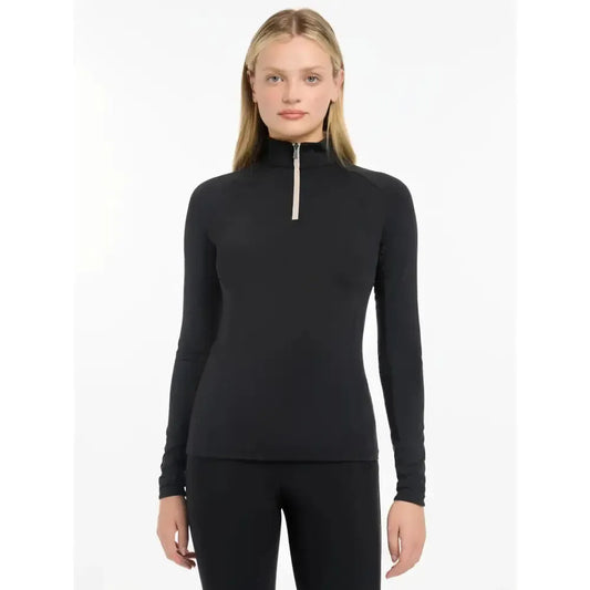 Lemieux Halle Lightweight Base Layer Black-Base Layers-Lemieux-Black-UK 10-Horsey Shopping