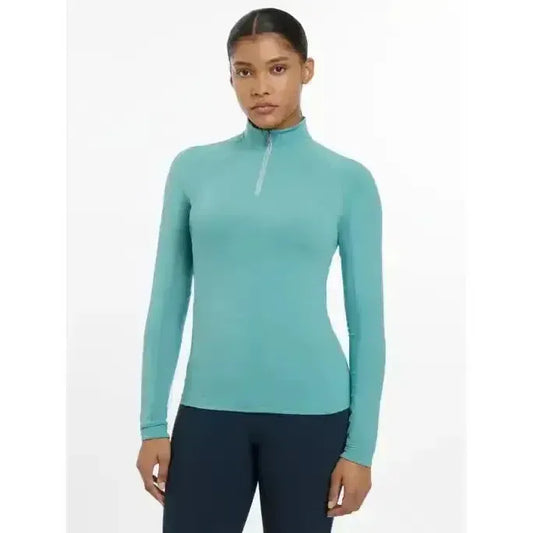 Lemieux Halle Lightweight Base Layer Lagoon-Base Layers-Lemieux-Lagoon-UK 6-Horsey Shopping