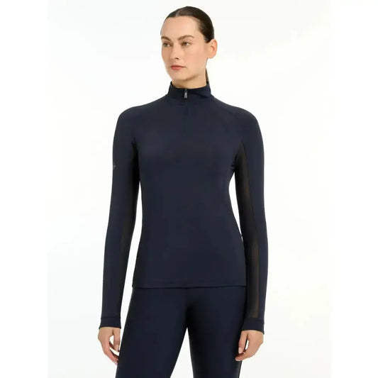Lemieux Halle Lightweight Base Layer Navy-Base Layers-Lemieux-Navy-UK 8-Horsey Shopping