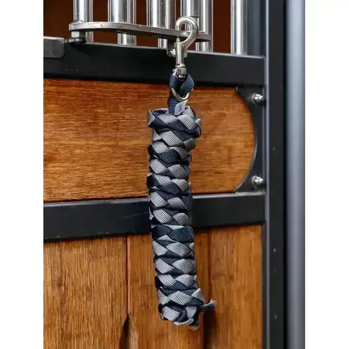 Lemieux Harlequin Leadrope Navy/Pecan-Lead Ropes-Lemieux-Navy/Pecan-One Size-Horsey Shopping