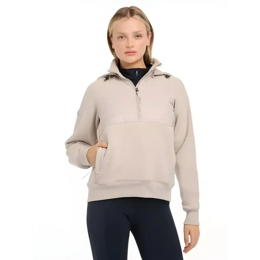 Lemieux Harley Hybrid Hoodie Stone-Hoodies-Lemieux-UK 10-Stone-Horsey Shopping