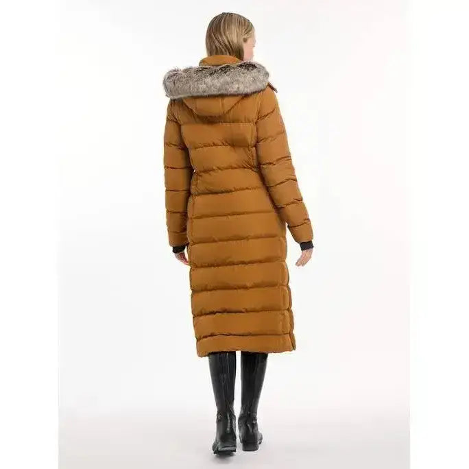 Lemieux Harper Longline Puffer Coat Ginger-Puffer Jackets-Lemieux-UK 6-Ginger-Horsey Shopping