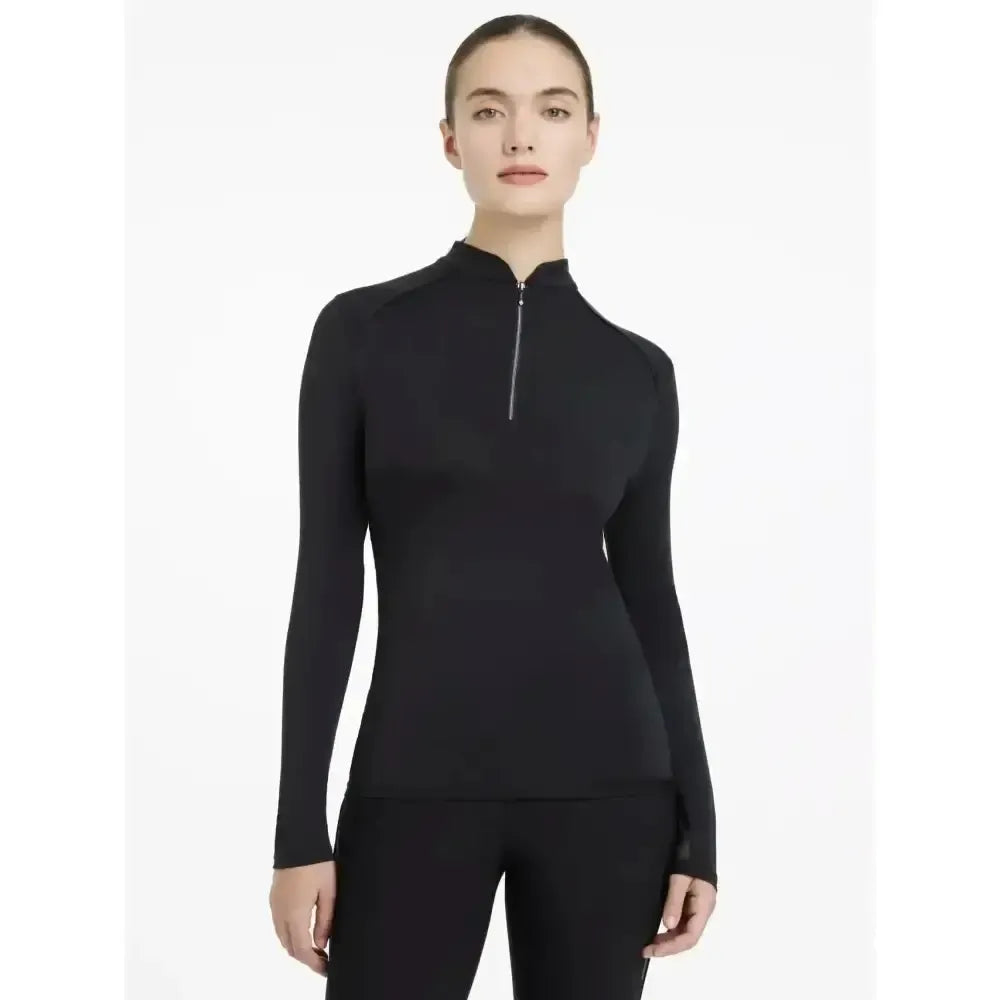 Lemieux Heyden Lightweight Base Layer Black-Base Layers-Lemieux-Black-UK 6-Horsey Shopping