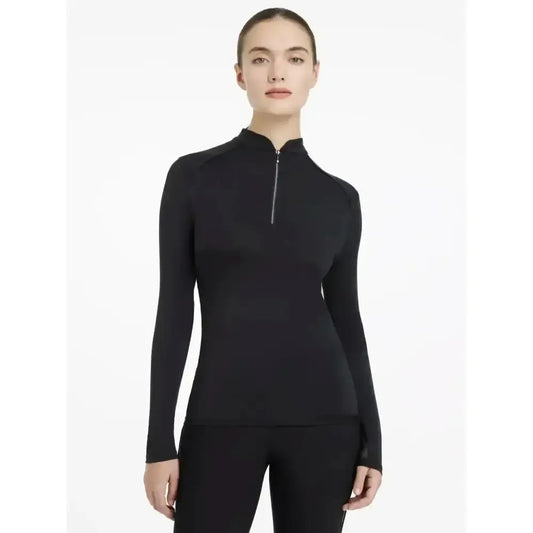 Lemieux Heyden Lightweight Base Layer Black-Base Layers-Lemieux-Black-UK 6-Horsey Shopping