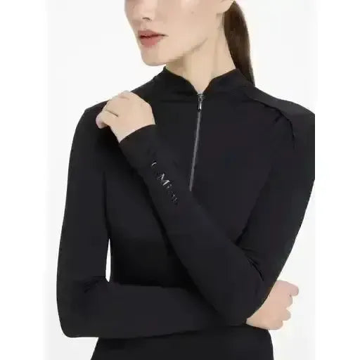 Lemieux Heyden Lightweight Base Layer Black-Base Layers-Lemieux-Black-UK 6-Horsey Shopping