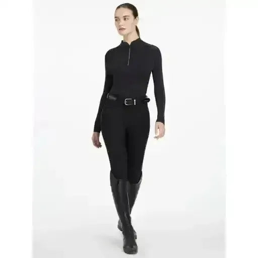 Lemieux Heyden Lightweight Base Layer Black-Base Layers-Lemieux-Black-UK 6-Horsey Shopping