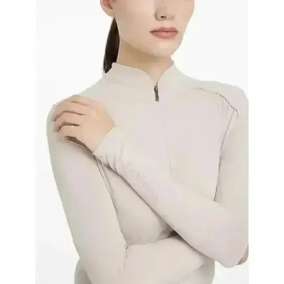 Lemieux Heyden Lightweight Base Layer Stone-Base Layers-Lemieux-Stone-UK 6-Horsey Shopping