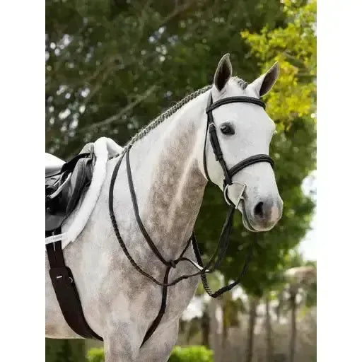 Lemieux Hunter Standing Martingale Black/Silver-Martingale-Lemieux-Black/Silver-Pony-Horsey Shopping
