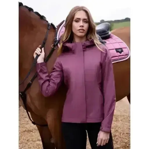 Lemieux Isla Short Waterproof Jacket Rosewood-Outdoor Coats & Jackets-Lemieux-Rosewood-UK 6-Horsey Shopping