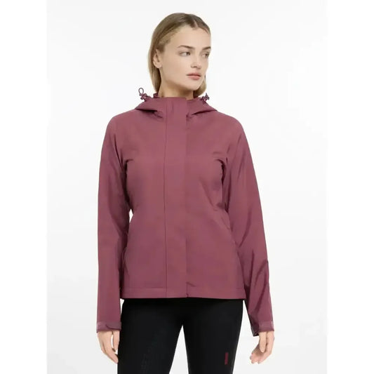 Lemieux Isla Short Waterproof Jacket Rosewood-Outdoor Coats & Jackets-Lemieux-Rosewood-UK 6-Horsey Shopping