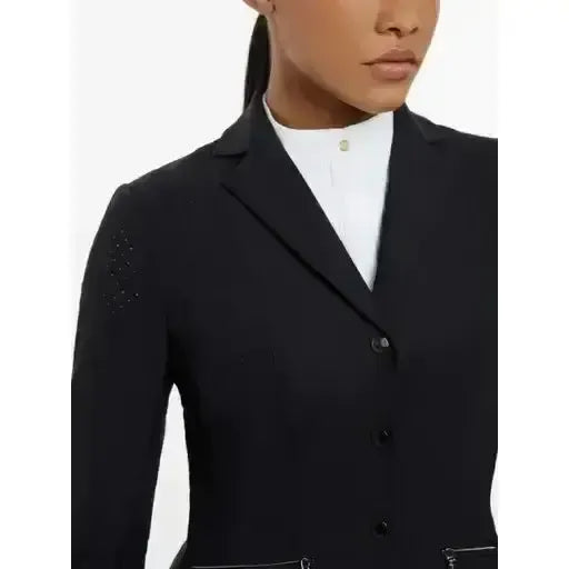 Lemieux Jessica Mesh Show Jacket Black-Show Jackets-Lemieux-Black-UK 6-Horsey Shopping