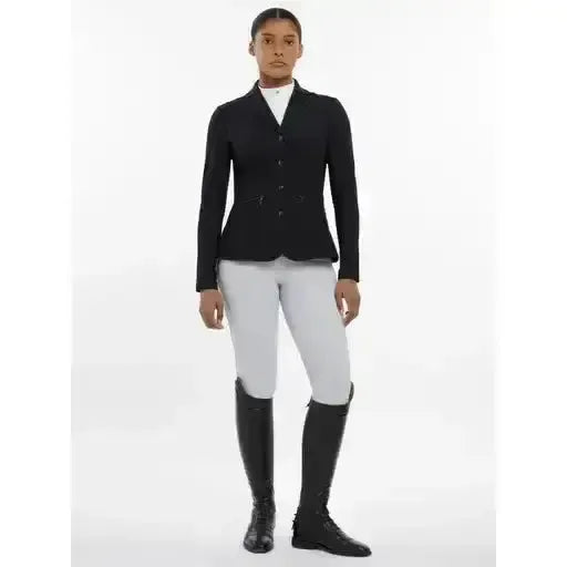 Lemieux Jessica Mesh Show Jacket Black-Show Jackets-Lemieux-Black-UK 6-Horsey Shopping