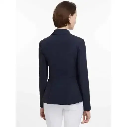 Lemieux Jessica Mesh Show Jacket Navy-Show Jackets-Lemieux-Navy-UK 6-Horsey Shopping