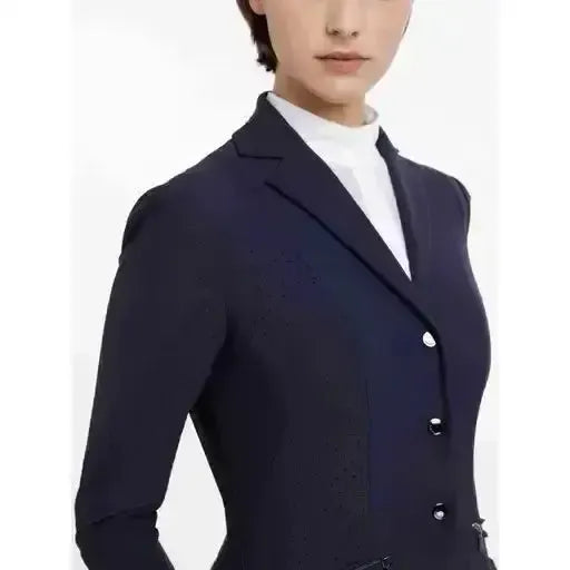 Lemieux Jessica Mesh Show Jacket Navy-Show Jackets-Lemieux-Navy-UK 6-Horsey Shopping