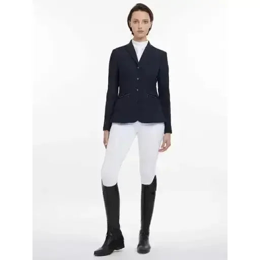 Lemieux Jessica Mesh Show Jacket Navy-Show Jackets-Lemieux-Navy-UK 6-Horsey Shopping