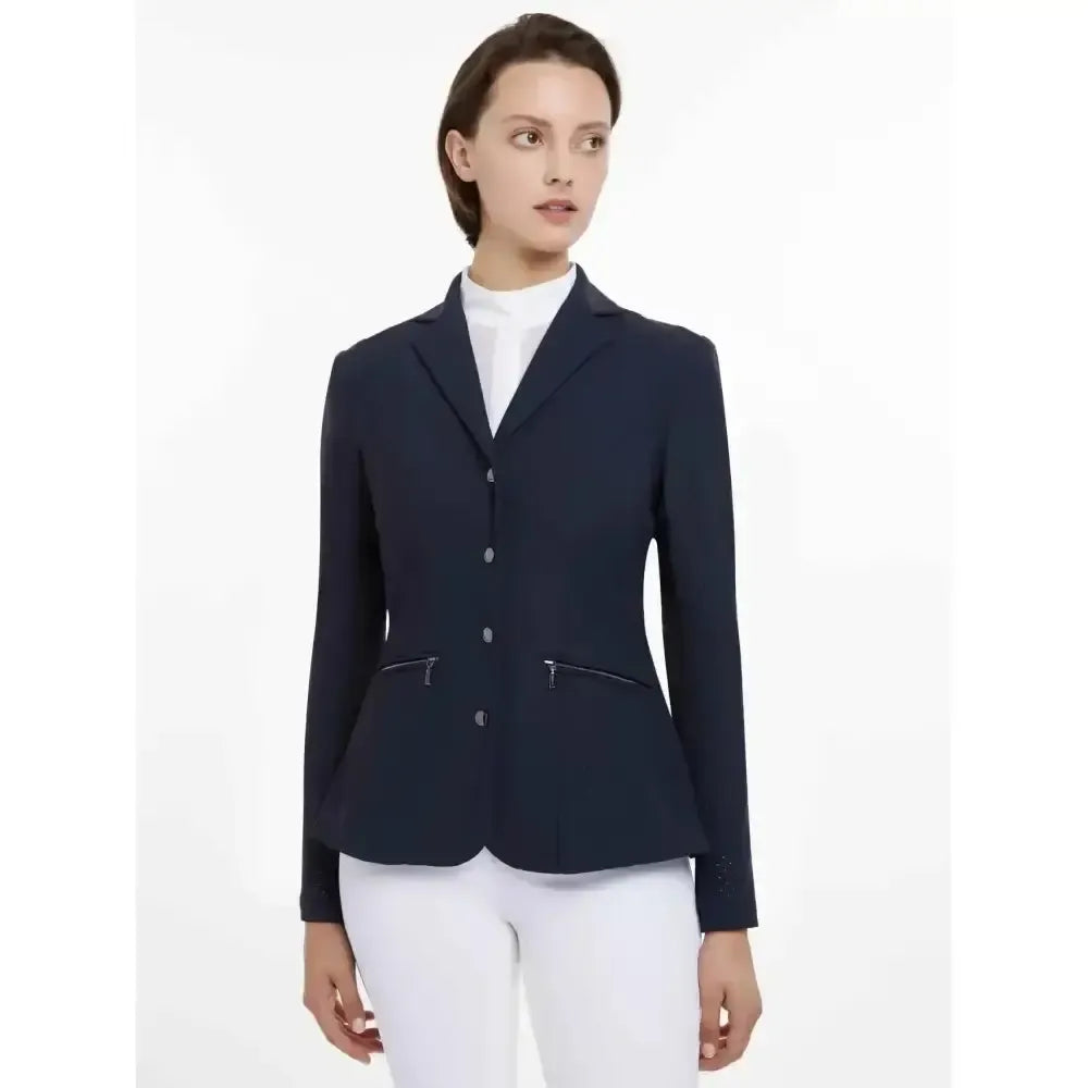 Lemieux Jessica Mesh Show Jacket Navy-Show Jackets-Lemieux-Navy-UK 6-Horsey Shopping