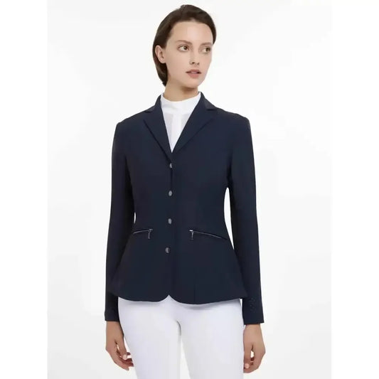 Lemieux Jessica Mesh Show Jacket Navy-Show Jackets-Lemieux-Navy-UK 6-Horsey Shopping