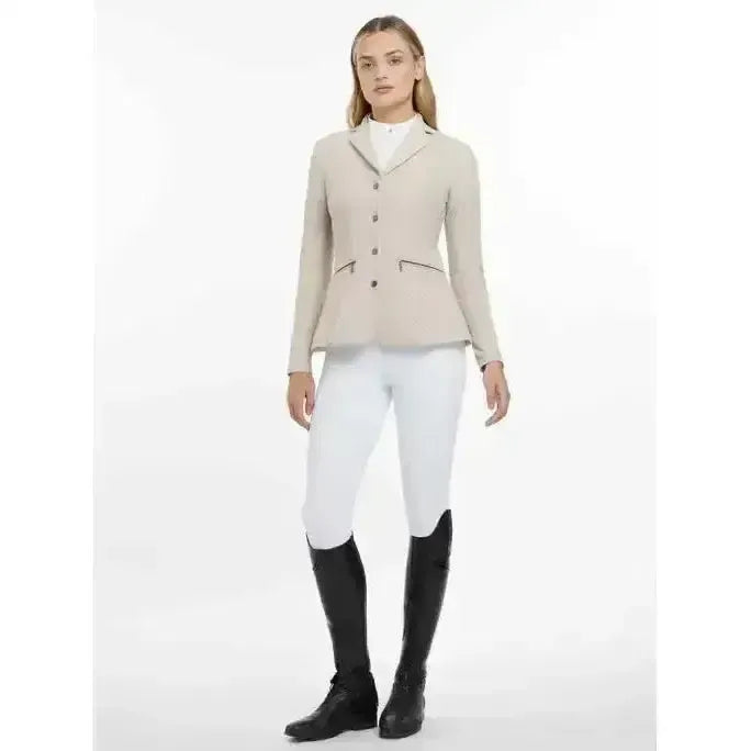 Lemieux Jessica Mesh Show Jacket Stone-Show Jackets-Lemieux-Stone-UK 6-Horsey Shopping