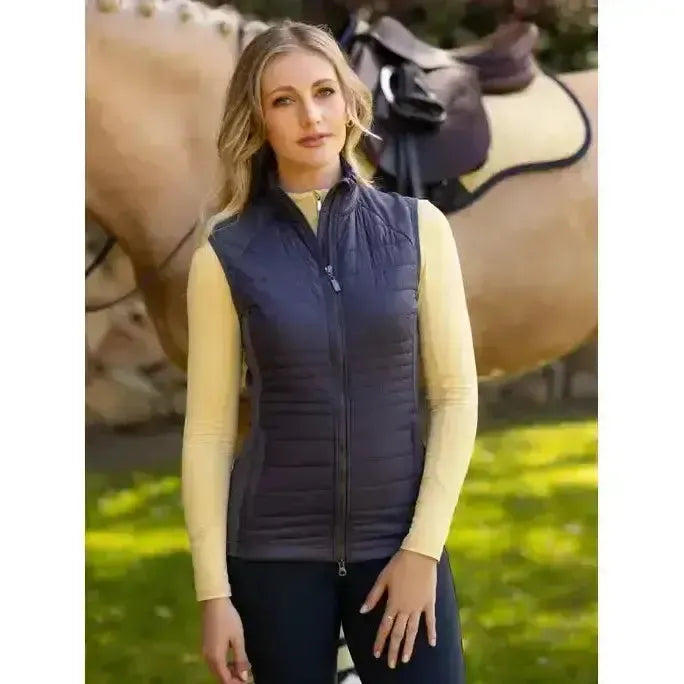 Lemieux Juliette Gilet Dusk Blue-Gilets & Bodywarmers-Lemieux-Dusk Blue-UK 6-Horsey Shopping