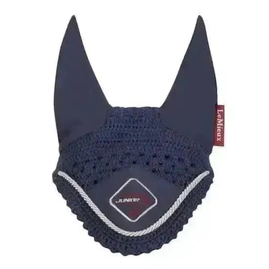 Lemieux Junior Pro Fly Hood Navy-Horse Ear Bonnets-Lemieux-Navy-Small-Horsey Shopping