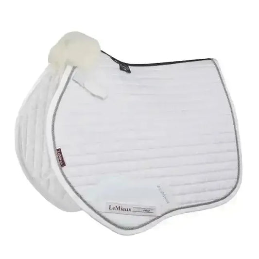 Lemieux Junior Pro GP/Jump Square White-Saddle Pads-Lemieux-White-Small-Horsey Shopping
