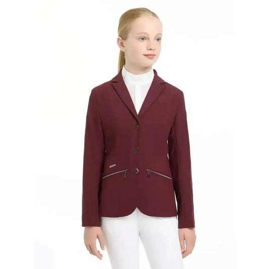 Lemieux Junior Pro Show Jacket Burgundy-Show Jackets-Lemieux-7-8 years-Burgundy-Horsey Shopping