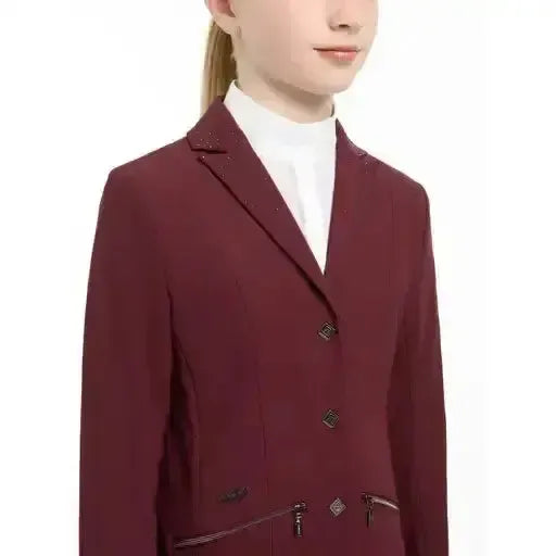 Lemieux Junior Pro Show Jacket Burgundy-Show Jackets-Lemieux-7-8 years-Burgundy-Horsey Shopping