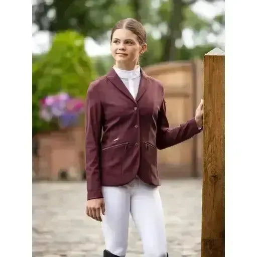 Lemieux Junior Pro Show Jacket Burgundy-Show Jackets-Lemieux-7-8 years-Burgundy-Horsey Shopping