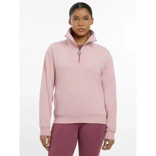 Lemieux Keira Quarter Neck Sweat Blossom-Jumpers-Lemieux-Blossom-UK 6-Horsey Shopping
