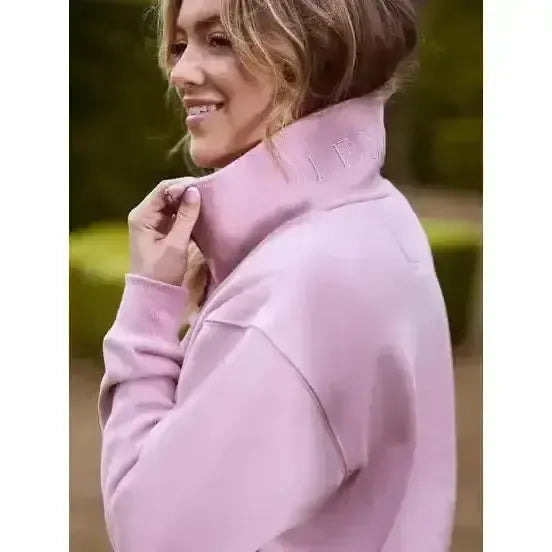 Lemieux Keira Quarter Neck Sweat Blossom-Jumpers-Lemieux-Blossom-UK 6-Horsey Shopping