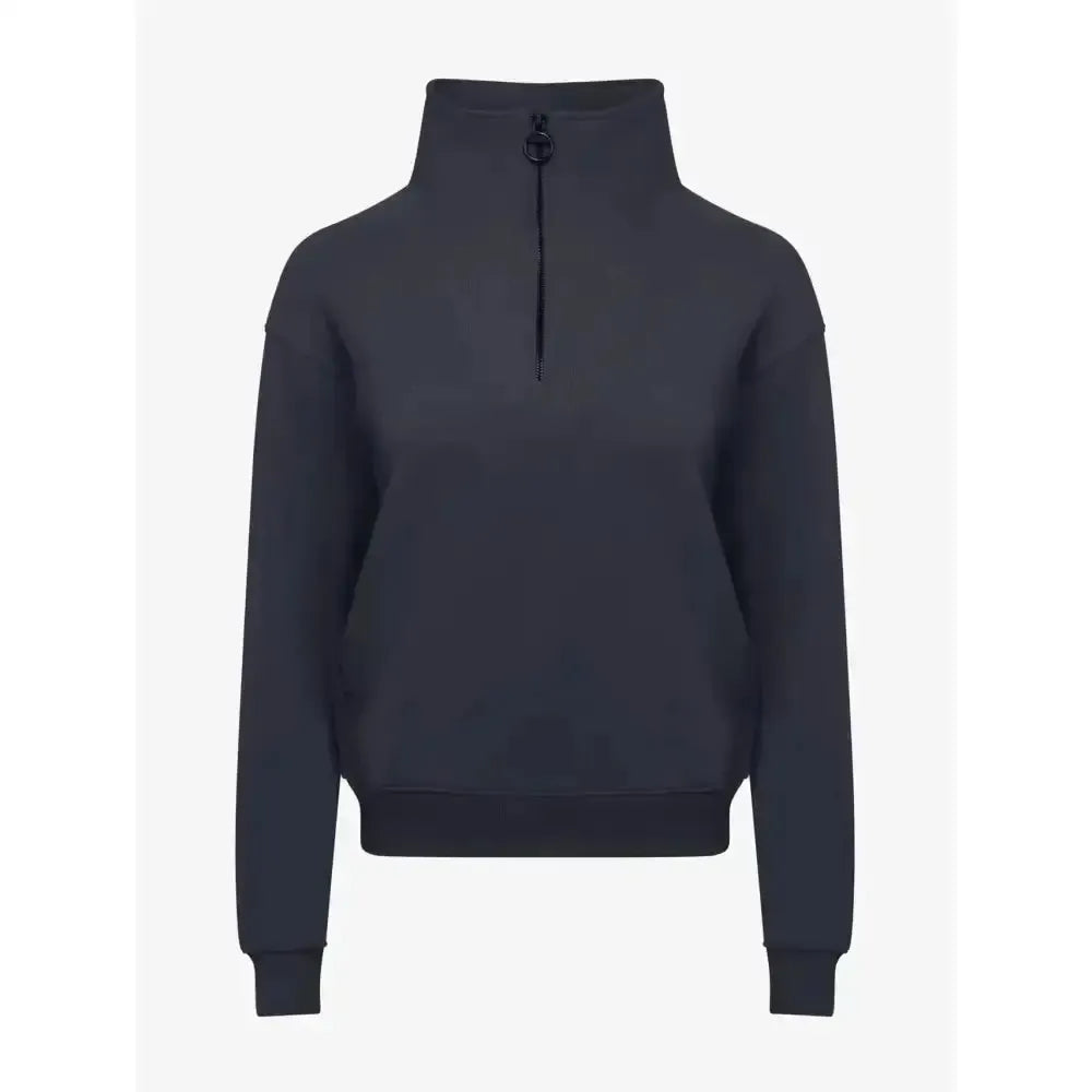 Lemieux Keira Quarter Neck Sweat Navy-Jumpers-Lemieux-Navy-UK 6-Horsey Shopping