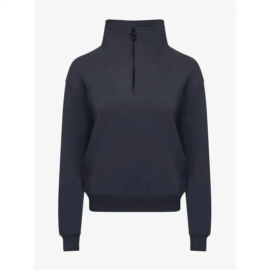 Lemieux Keira Quarter Neck Sweat Navy-Jumpers-Lemieux-Navy-UK 6-Horsey Shopping