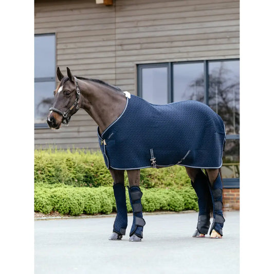 Lemieux Kudos 3D Mesh Travel Rug Navy-Show Rugs-Lemieux-5'6"-Horsey Shopping
