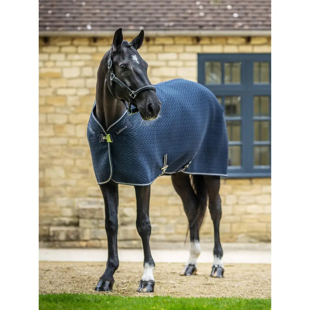 Lemieux Kudos 3D Mesh Travel Rug Navy-Show Rugs-Lemieux-5'6"-Horsey Shopping