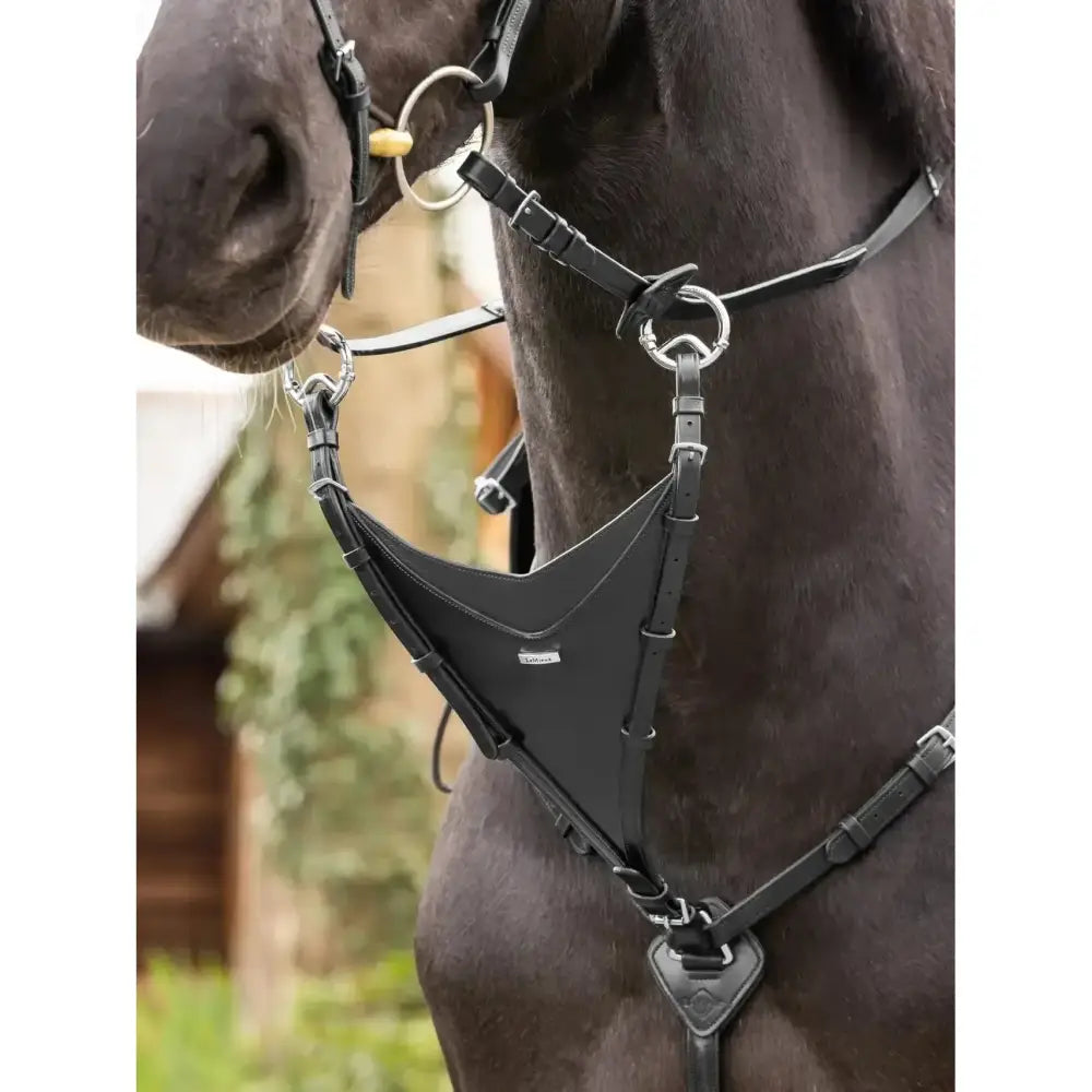 Lemieux Kudos Bib Martingale Attachment Black/Silver-Martingale Bib-Lemieux-Cob-Black/Silver-Horsey Shopping