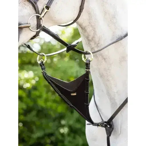 Lemieux Kudos Bib Martingale Attachment Brass/Brown-Martingale Bib-Lemieux-Cob-Brown/Brass-Horsey Shopping