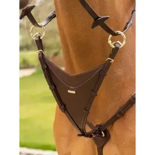 Lemieux Kudos Bib Martingale Attachment Havana/Brass-Martingale Bib-Lemieux-Cob-Havana/Brass-Horsey Shopping